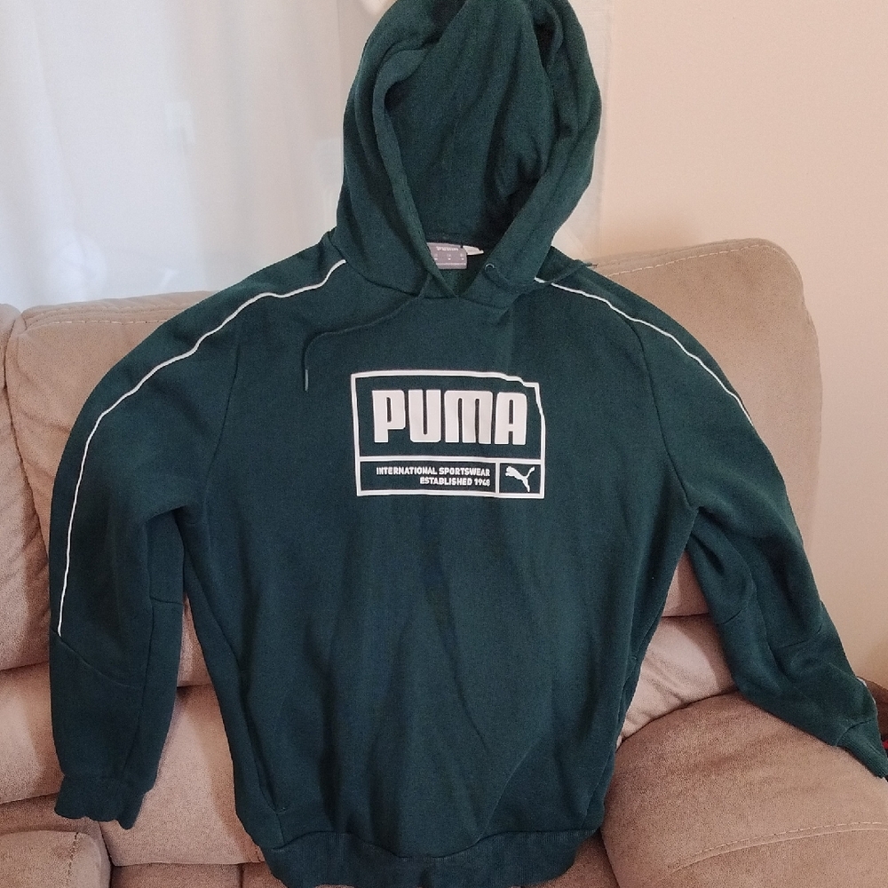 PUMA Men's Forest Green Hoodie